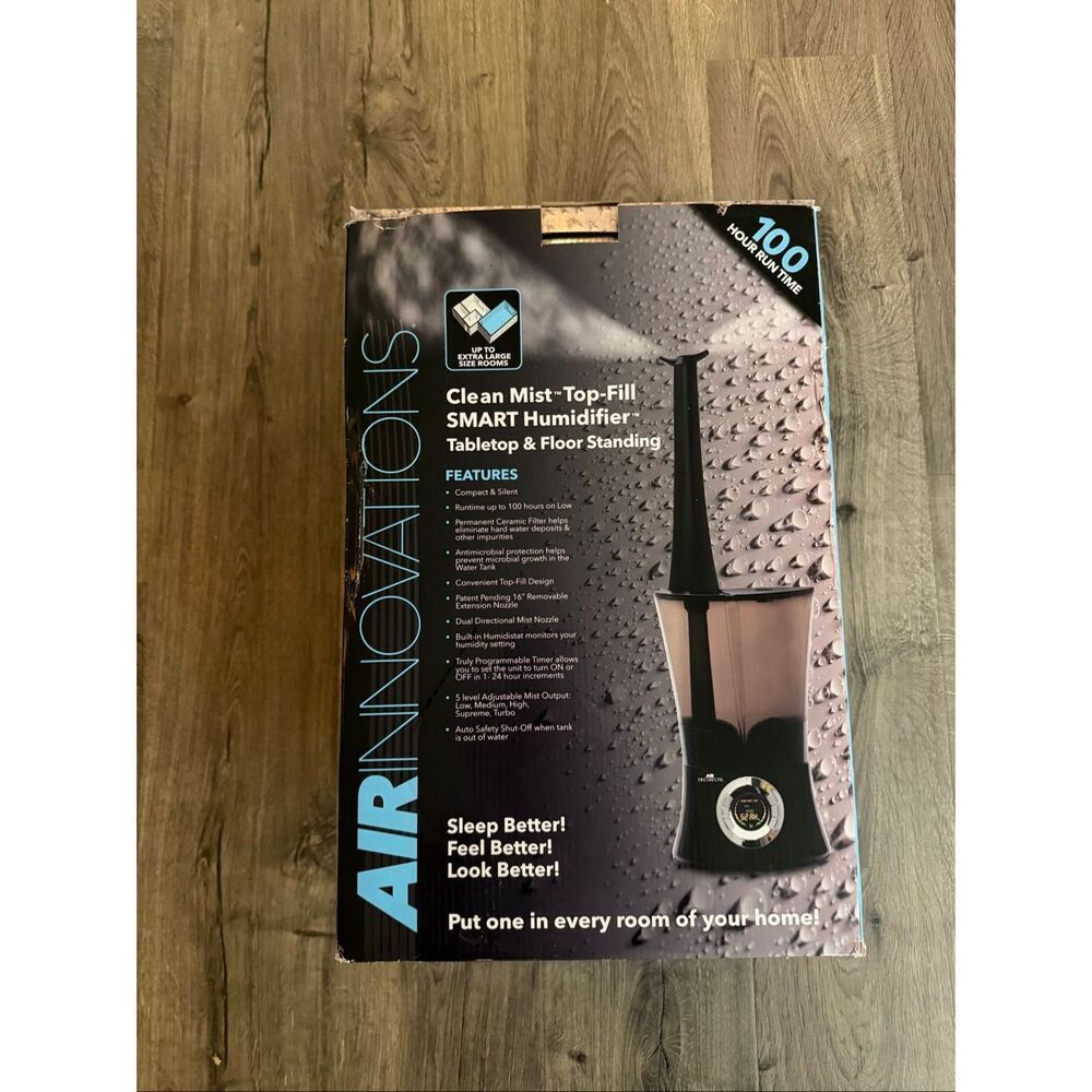 Air Innovations Clean Mist"Top-Fill SMART Humidifier™ Tabletop & Floor Standing